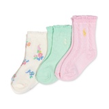 Baby Girls 3-Pk. Magnolia Grove Socks