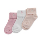 Baby Girls 3-Pk. Turn-Cuff Socks