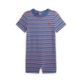 Baby Boys Striped Cotton Jersey Shortall