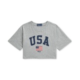 Toddler & Little Girls Team USA Cotton Jersey Boxy Tee