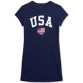 Little Girls Team USA Cotton T-Shirt Jersey Dress