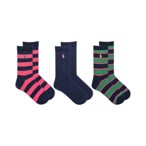 폴로 랄프로렌 Big Girls Rugby Socks Pack of 3