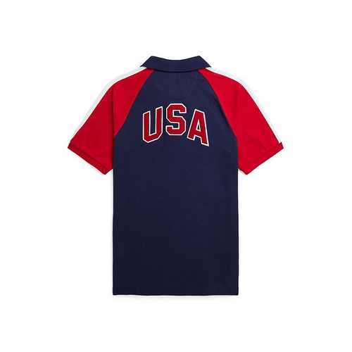 폴로 랄프로렌 Big Boys Team USA Cotton Mesh Polo Shirt