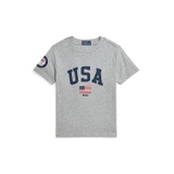 Toddler and Little Boys Team USA Cotton Jersey Tee