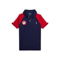 Toddler and Little Boys Team USA Cotton Mesh Polo Shirt