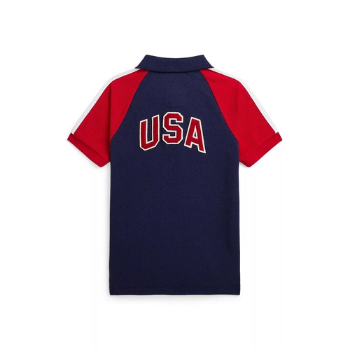 폴로 랄프로렌 Toddler and Little Boys Team USA Cotton Mesh Polo Shirt