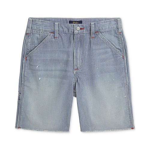 폴로 랄프로렌 Big Boys Indigo Striped Denim Carpenter Shorts