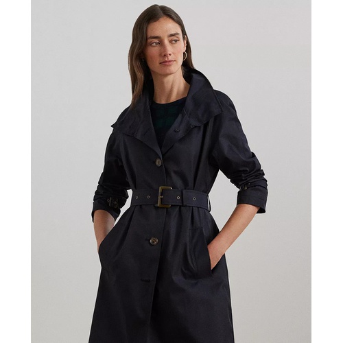 폴로 랄프로렌 Womens Stand-Collar Maxi Trench Coat