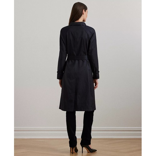 폴로 랄프로렌 Womens Stand-Collar Maxi Trench Coat