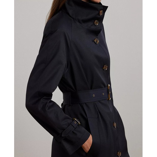 폴로 랄프로렌 Womens Stand-Collar Maxi Trench Coat