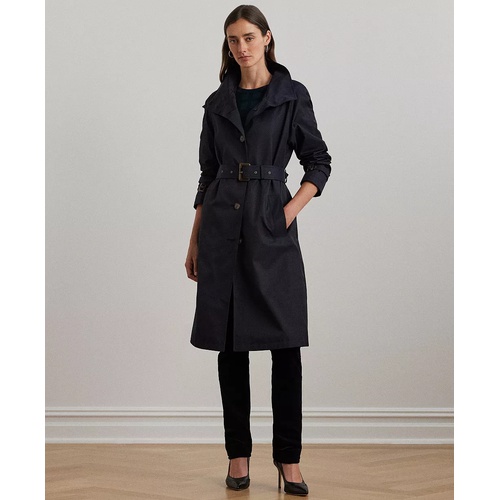 폴로 랄프로렌 Womens Stand-Collar Maxi Trench Coat