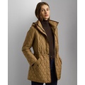 Womens Hooded Quilted Coat