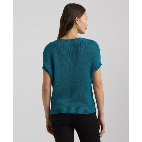 폴로 랄프로렌 Womens Rib-Knit Crewneck Sweater Regular & Petite