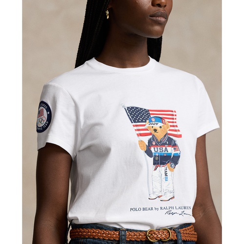 폴로 랄프로렌 Womens Team USA Polo Bear T-Shirt