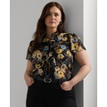 Plus Size Flutter-Sleeve Top