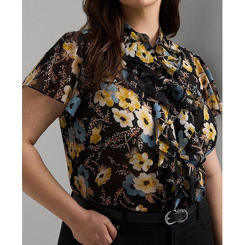 폴로 랄프로렌 Plus Size Flutter-Sleeve Top