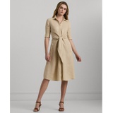 Petite Tie-Front Shirtdress