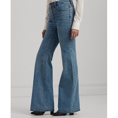 폴로 랄프로렌 Womens High-Rise Flare Jeans