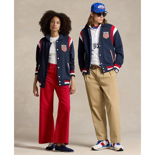 폴로 랄프로렌 Unisex Team USA Fleece Baseball Jacket