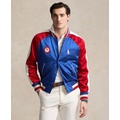 Mens Team USA Satin Baseball Jacket