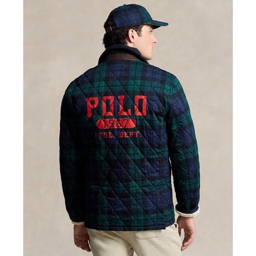 폴로 랄프로렌 Mens Logo Plaid Barn Coat