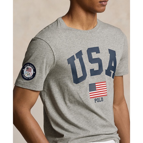 폴로 랄프로렌 Mens Team USA Custom Slim-Fit Graphic T-Shirt