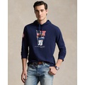 Mens Team USA Polo Bear Graphic Hooded T-Shirt