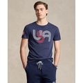 Mens Team USA Custom Slim-Fit Graphic T-Shirt