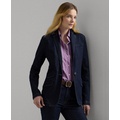 Womens One-Button Denim Blazer Regular & Petite