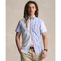 Mens Classic-Fit Striped Oxford Fun Shirt