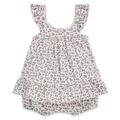 Baby Girls Floral Cotton Jersey Top & Bloomer Set