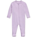 Baby Girls Cotton Interlock Footed Zip Coverall