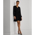 Womens Belted Stretch Jersey Dress