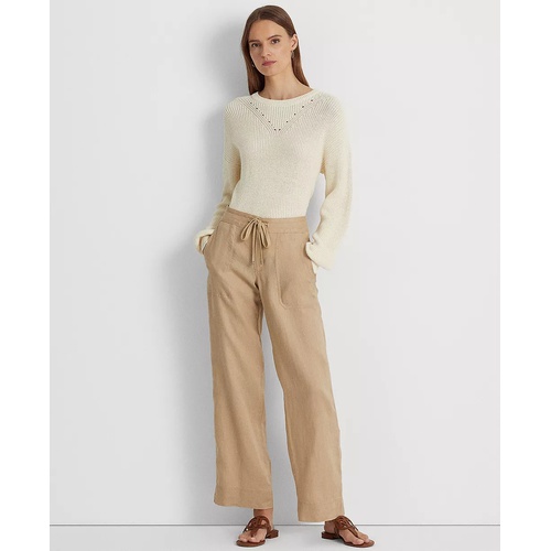 폴로 랄프로렌 Wide-Leg Linen Pants