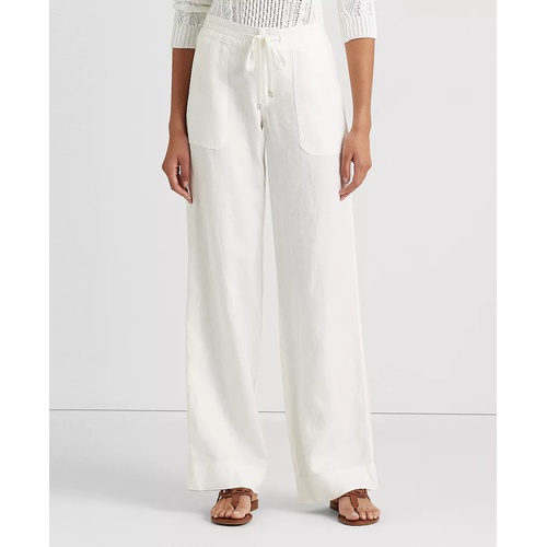 폴로 랄프로렌 Wide-Leg Linen Pants