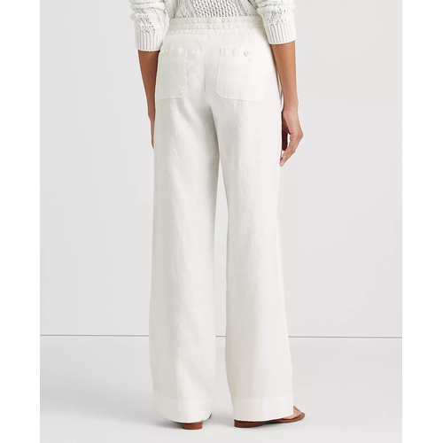 폴로 랄프로렌 Wide-Leg Linen Pants