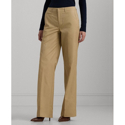 폴로 랄프로렌 Womens High-Rise Straight-Leg Pants Regular & Petite