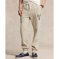 Mens Slub Fleece Graphic Sweatpants