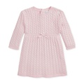 Baby Cotton Cable-Knit Dress