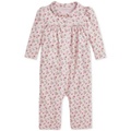 Baby Girl Cotton Floral Coverall