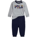 Baby Logo Tee & Fleece Jogger Pant Set