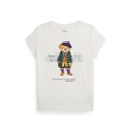 Toddler and Little Girls Polo Bear Cotton Jersey Tee