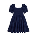 Toddler and Little Girls Smocked Cotton Jersey Dress