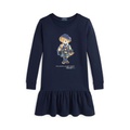 Big Girls Polo Bear Fleece Dress