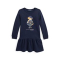 Toddler And Little Girls Polo Bear Fleece Dress