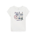 Toddler and Little Girls Campus-Graphic Cotton Jersey Tee