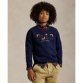 Big Boys Corduroy-Logo Fleece Sweatshirt