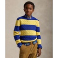 Big Boys Striped Cable-Knit Cotton Sweater