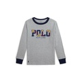 Toddler and Little Boys Corduroy-Logo Cotton Long-Sleeve Tee