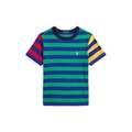 Toddler and Little Boys Striped Cotton Jersey Tee